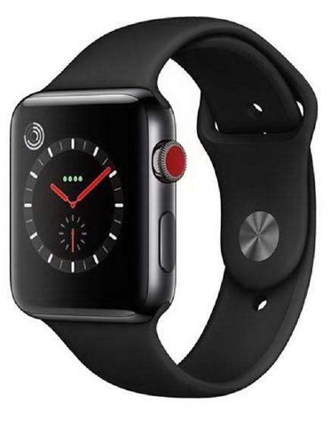 ساعت هوشمند اپل سری 3 سلولار مدل 38mm آلمینیوم با بند اسپورت