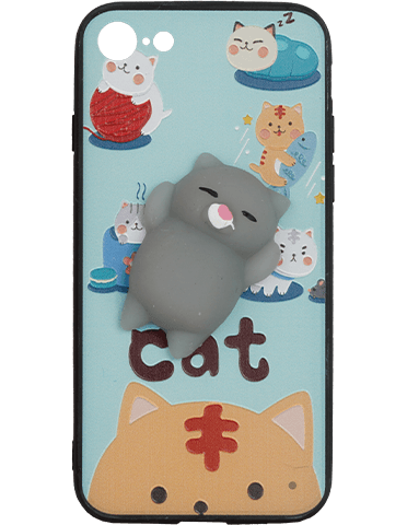 کاور اسکوییشی مدل گربه مخصوص گوشی اپل Iphone 7