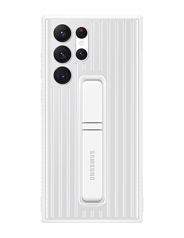 کاور سیلیکونی مناسب برای گوشی سامسونگ Galaxy S22 Ultra به همراه استند نگهدارنده | اورجینال