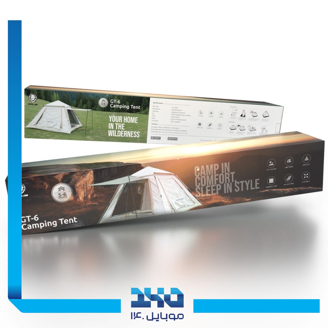 چادر مسافرتی 6 نفره گرین لاین مدل GT-6 4