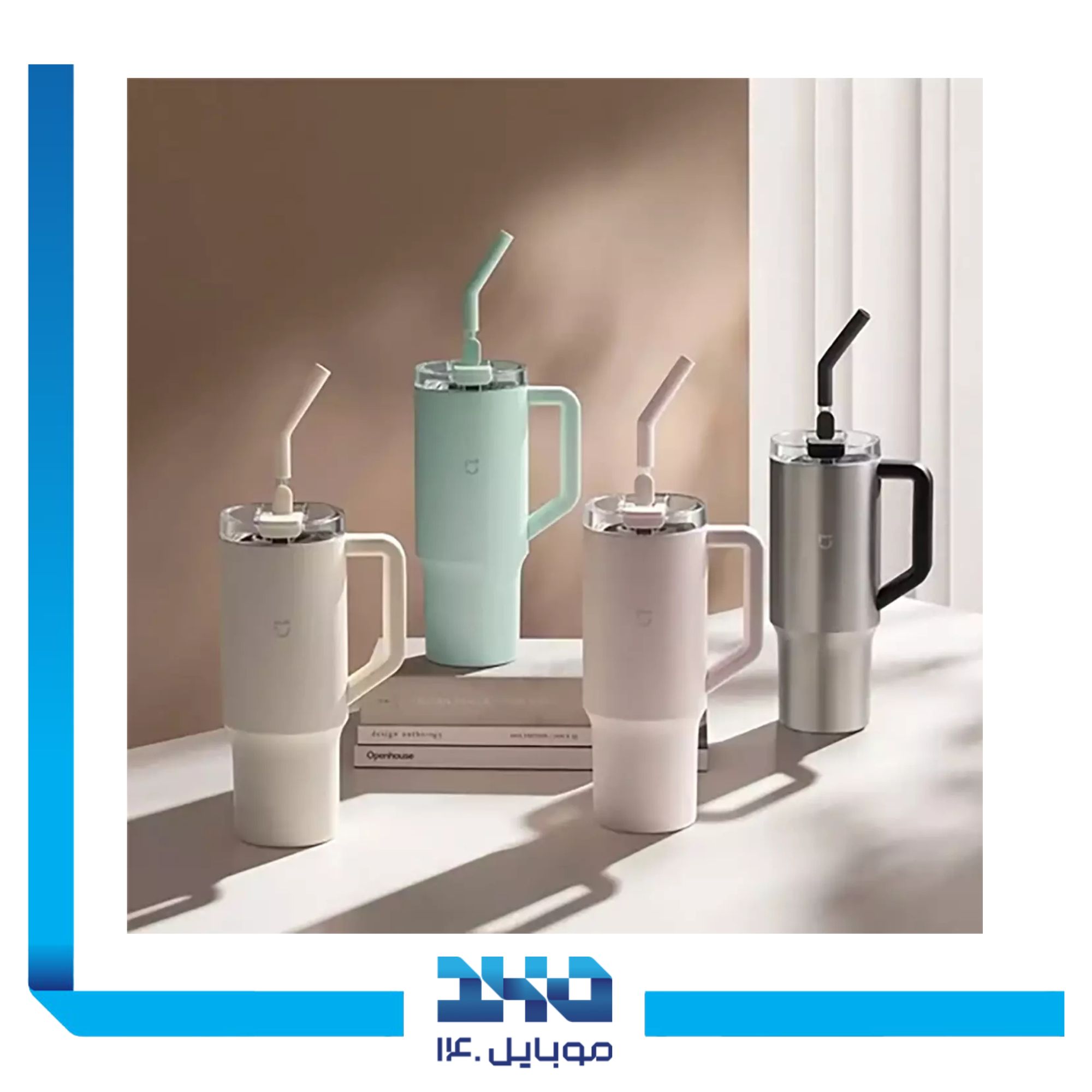 ماگ یک لیتری شیائومی مدل Xiaomi Mijia Straw Cup 6
