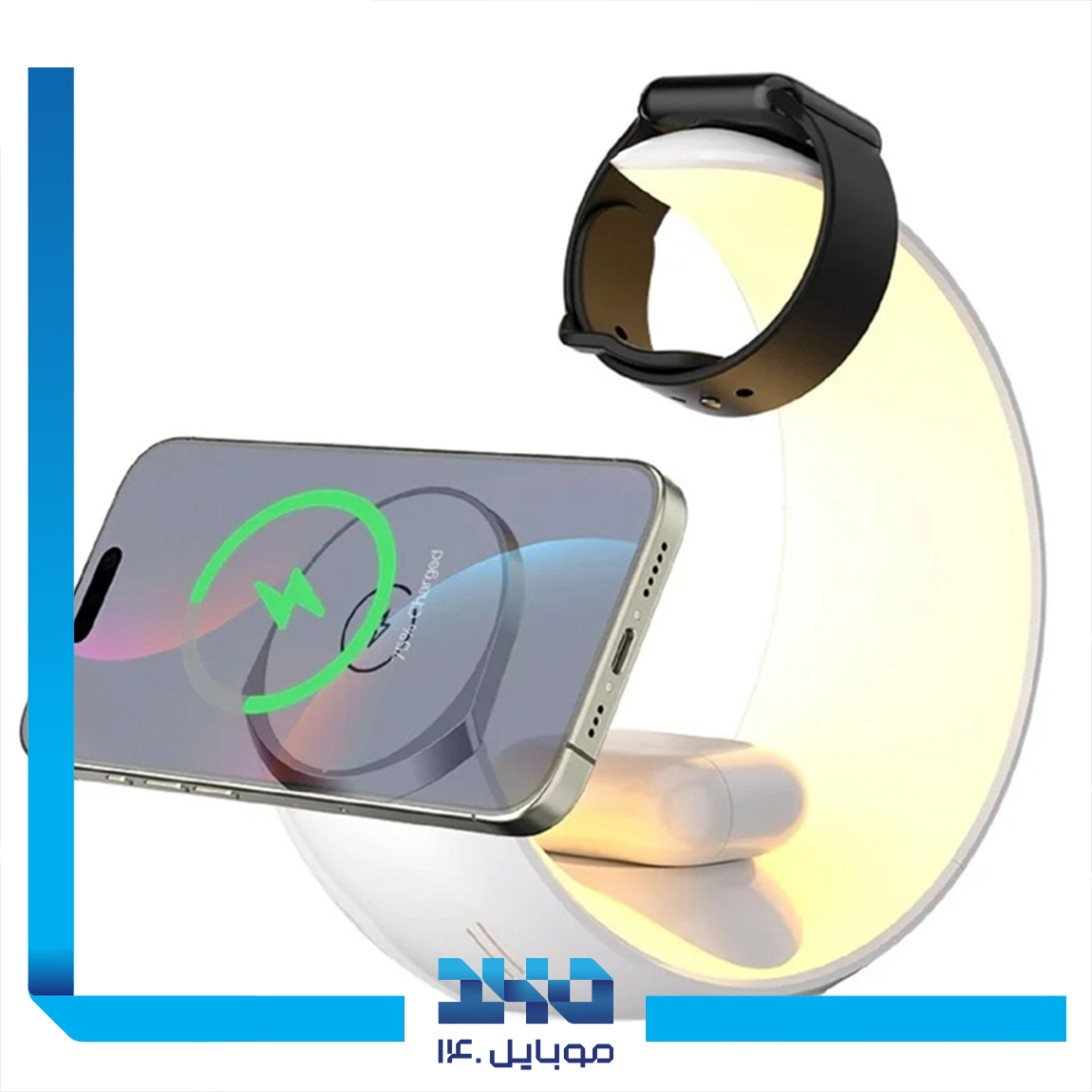 شارژر وایرلس گرین لاین مدل Moon Charge 4 in 1 5