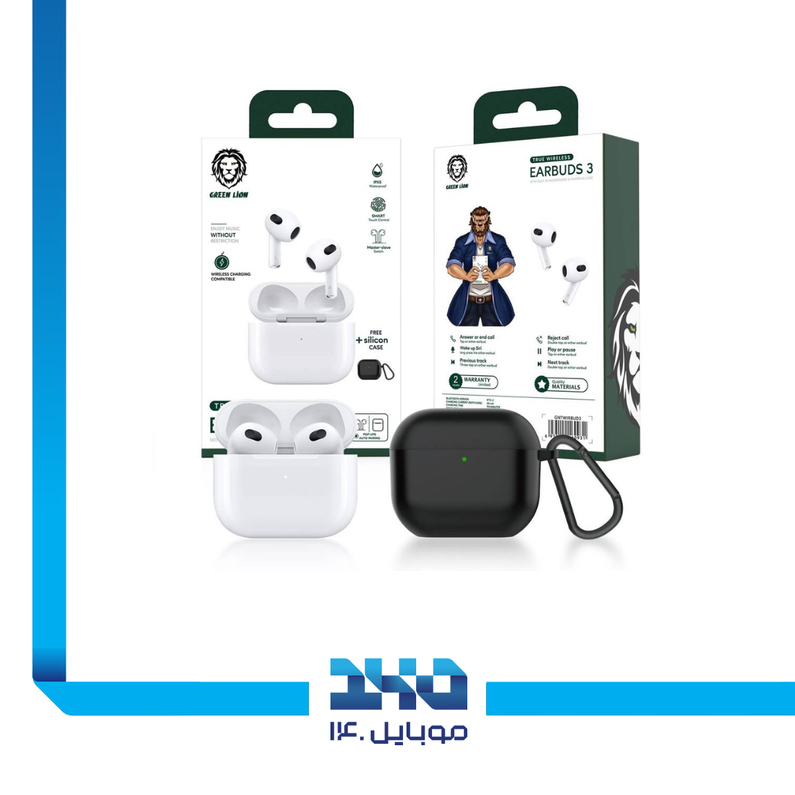 Green Lion Earbuds 3 Bluetooth Handsfree 3 2