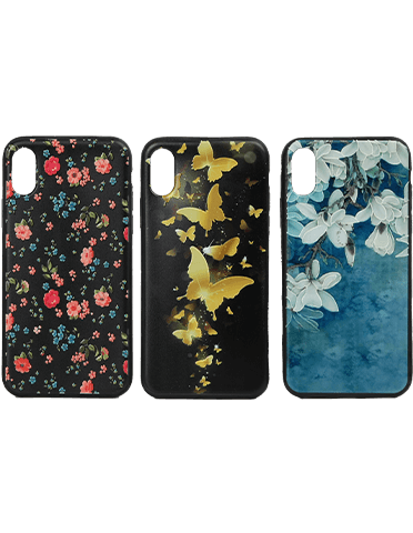 3 عدد کاور طرح‌دار مخصوص گوشی اپل Iphone X