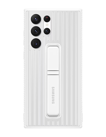 کاور سیلیکونی مناسب برای گوشی سامسونگ Galaxy S22 Ultra به همراه استند نگهدارنده | اورجینال