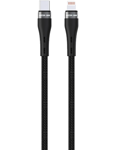 کابل تایپ سی به لایتنینگ گرین لاین مدل USB - C to Lightning Braided Cable
