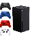 کنسول بازی مایکروسافت مدل Xbox Series X به‌همراه کنترلر بازی Xbox مدل Carbon Black،کنترلر بازی Xbox مدل Robot White، کنترلر بازی Xbox مدل Shock Blue، کنترلر بازی Xbox مدل Pulse Red