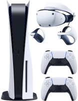 کنسول بازی سونی مدل Playstation 5 Standard به‌همراه کنترلر سونی مدل Dual Sense و هدست واقعیت مجازی سونی مدل PlayStation VR ZVR 2