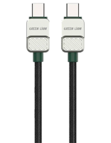 کابل تایپ سی به تایپ سی گرین لاین مدل  Electroplated Braided Cable