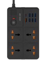 چند راهی برق گرین لاین مدل Power Socket 7 USB-A Port & 1 PD Port GNPS7UPDUKBK